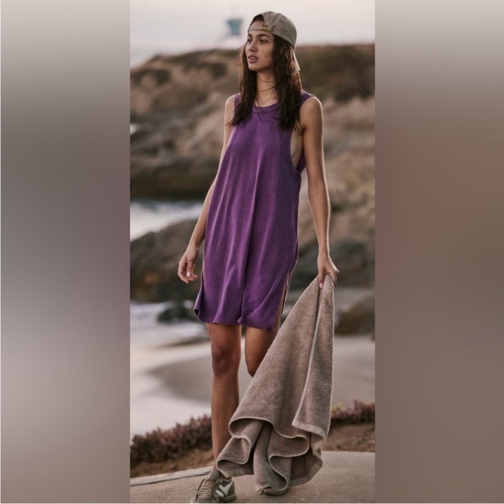 NWOT Free People Hot Shot Tunic Tank in Champion, Size XS